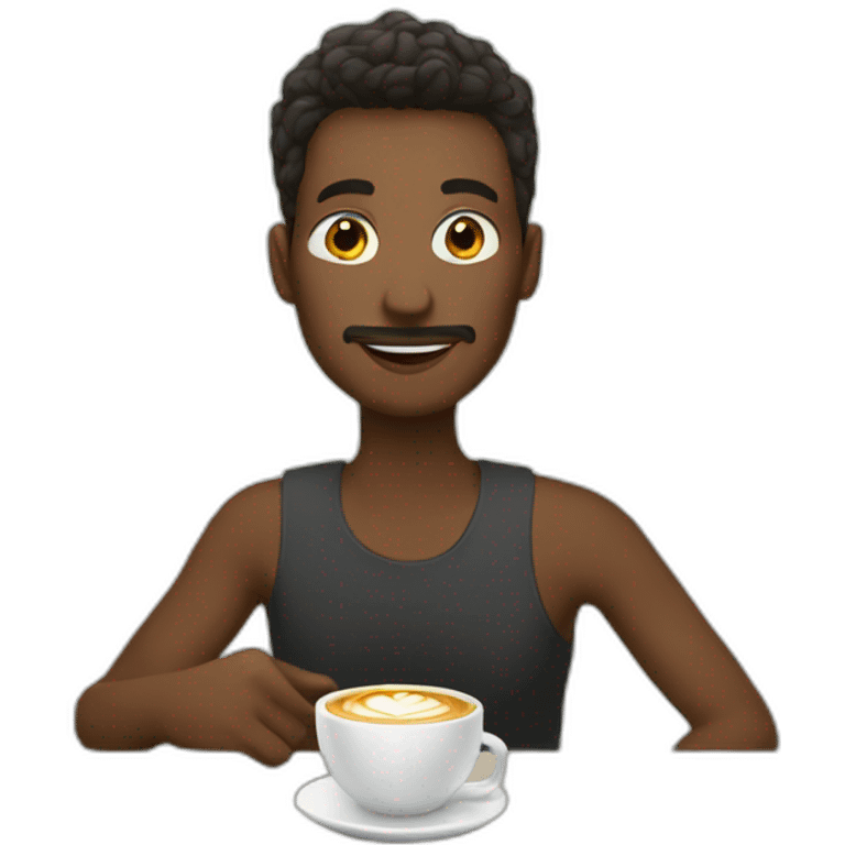 a cafe addict emoji