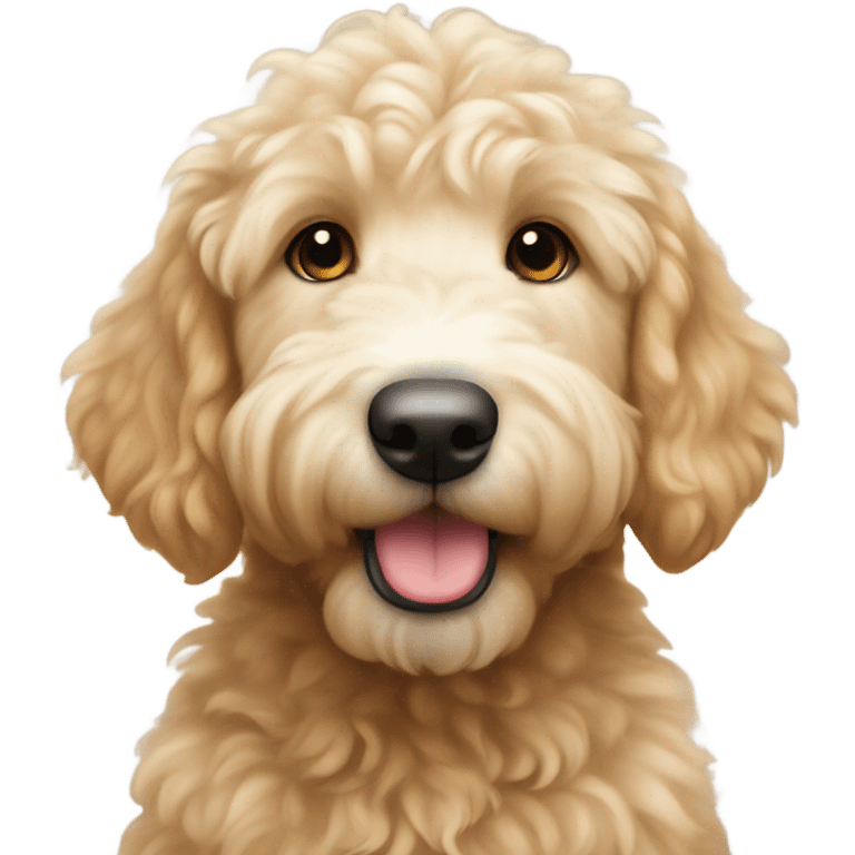 Golden doodle White nose emoji