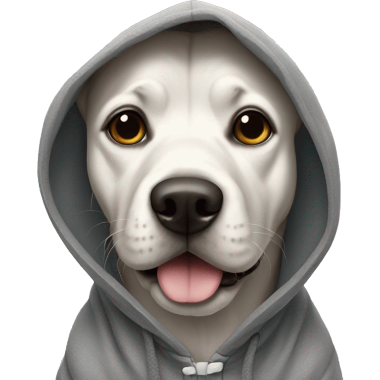 dog wearing hoody emoji