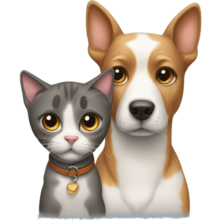 cat and dog emoji