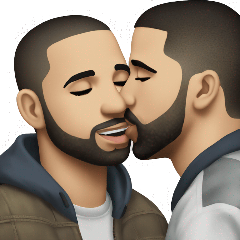 drake kissing drake emoji