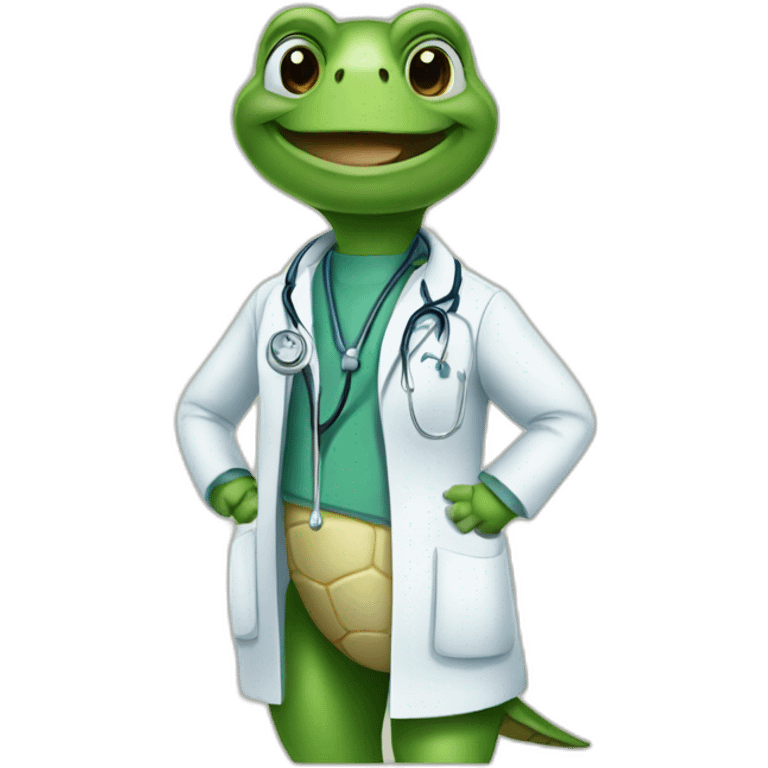 Doctor turtle emoji