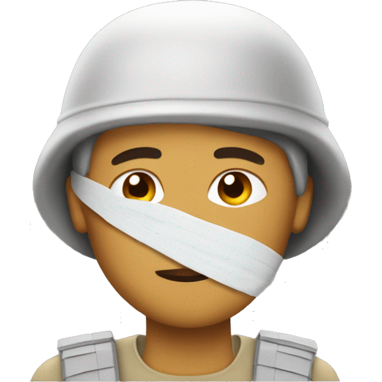 soldier with bandaged head emoji