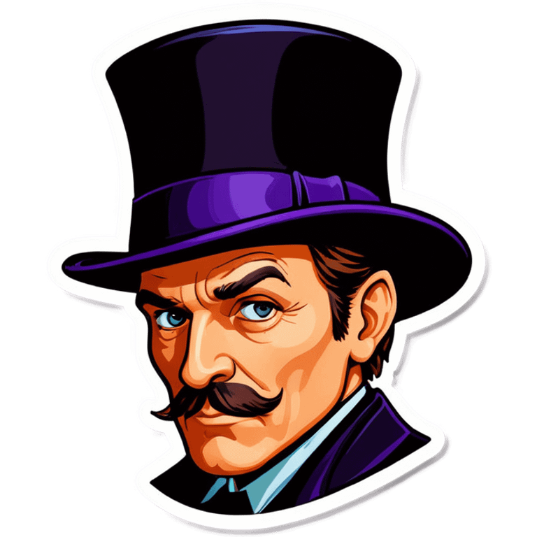 Detective with a tophat emoji