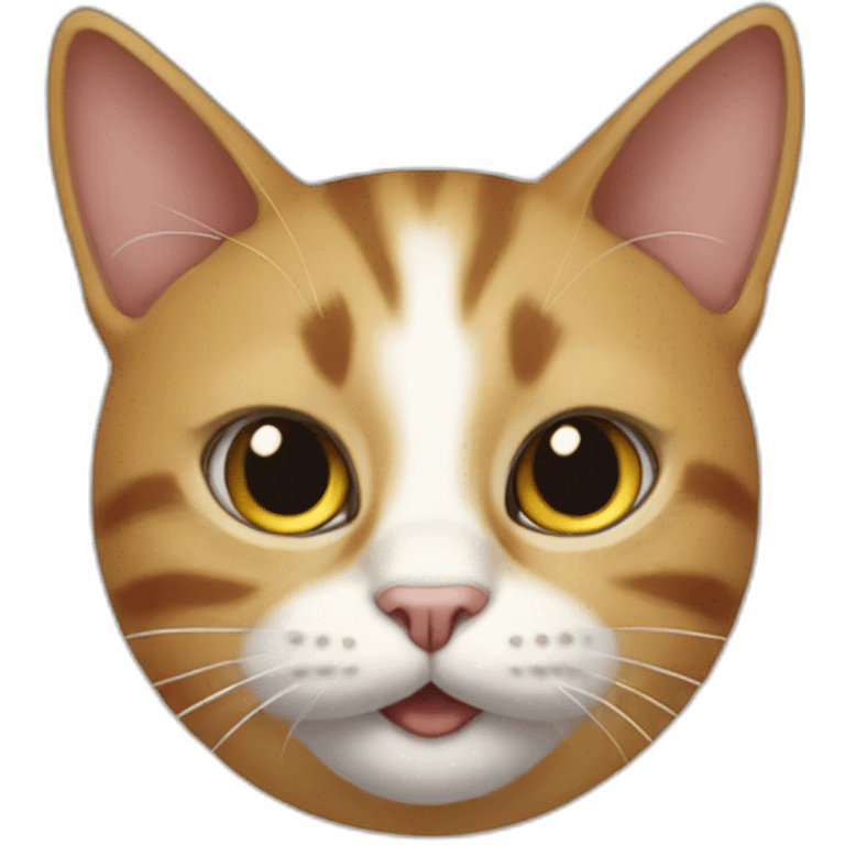 Cat on The three emoji