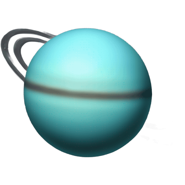 uranus planet with smal rings emoji