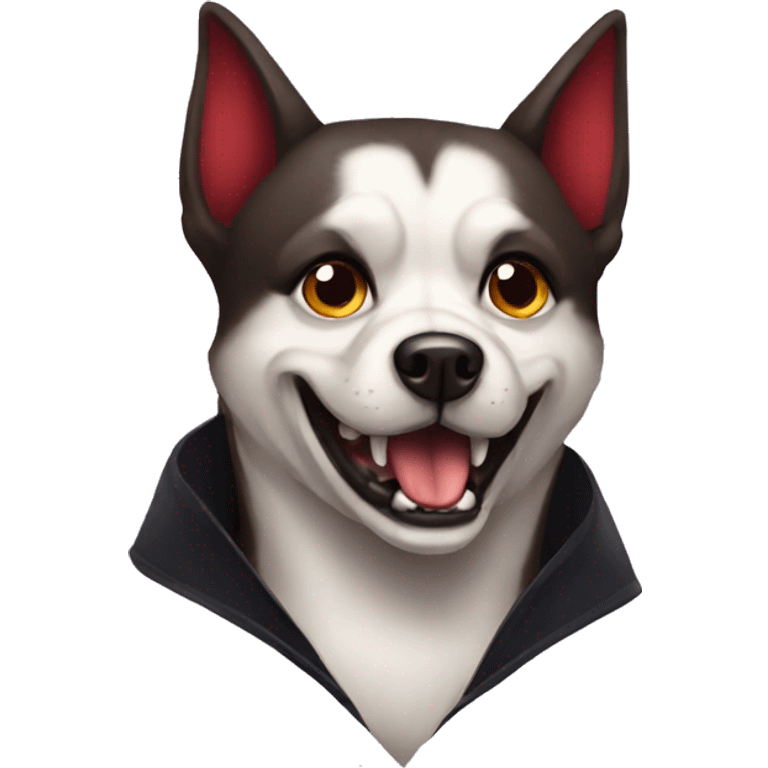 Dog vampire  emoji