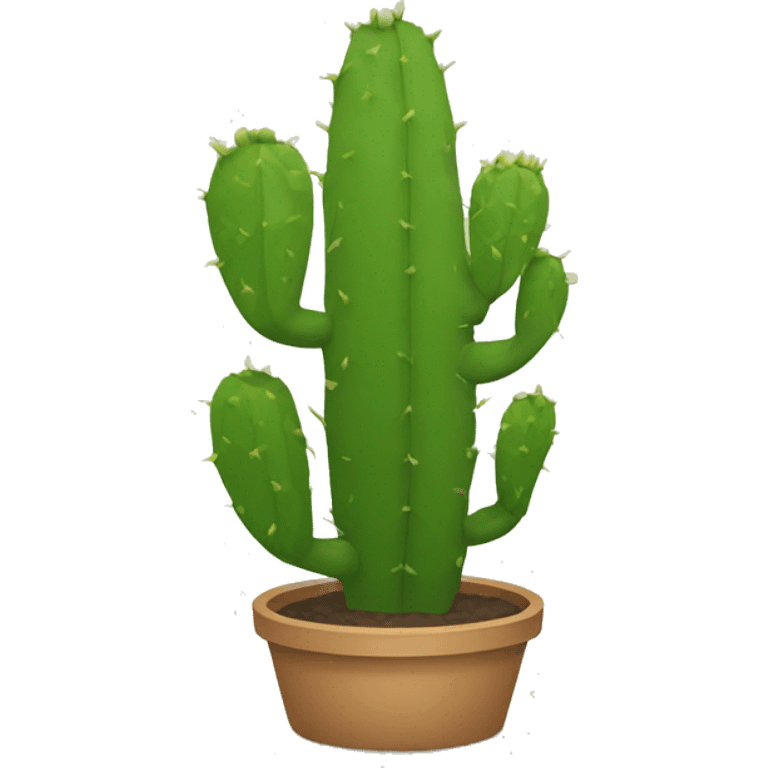 single flat Nopal without pot emoji