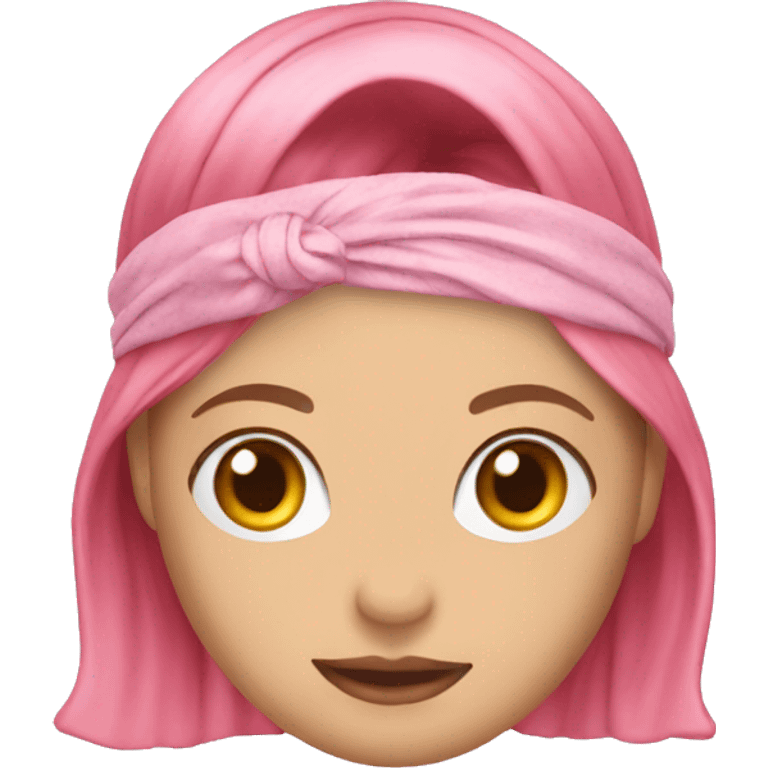 silk pink hairband accessory emoji