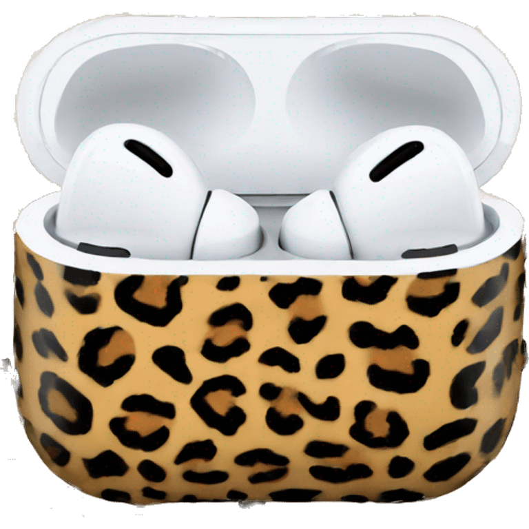 Leopard print airpod max emoji