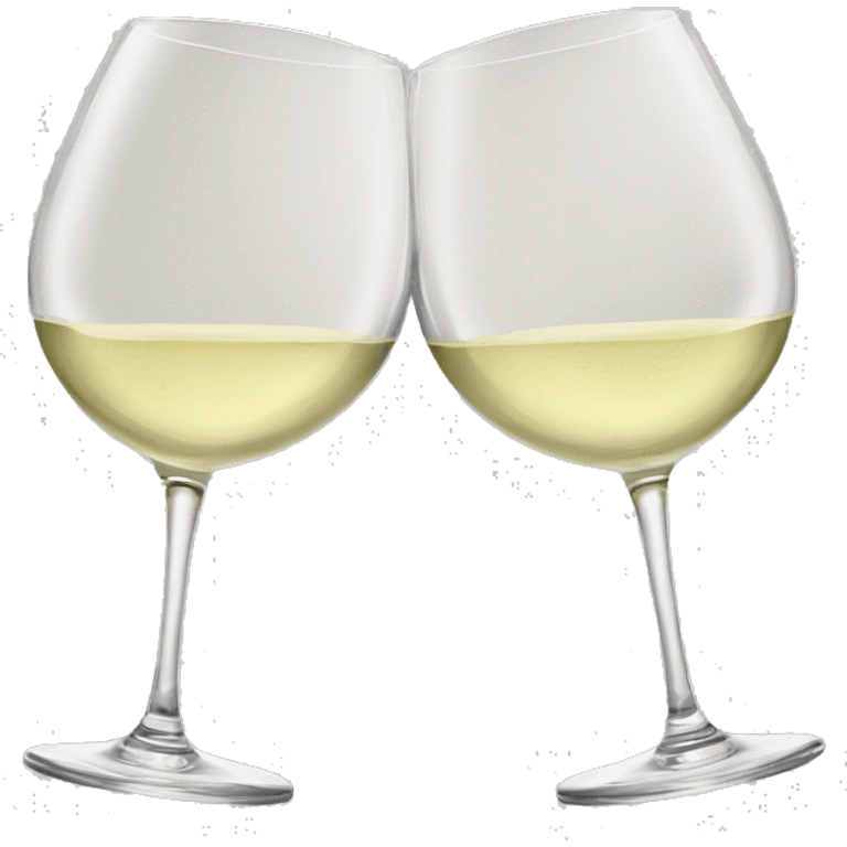 2 white wine glasses cheers emoji