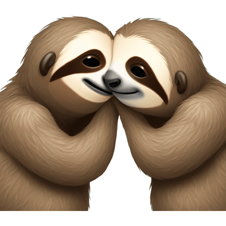 Sloth kissing emoji