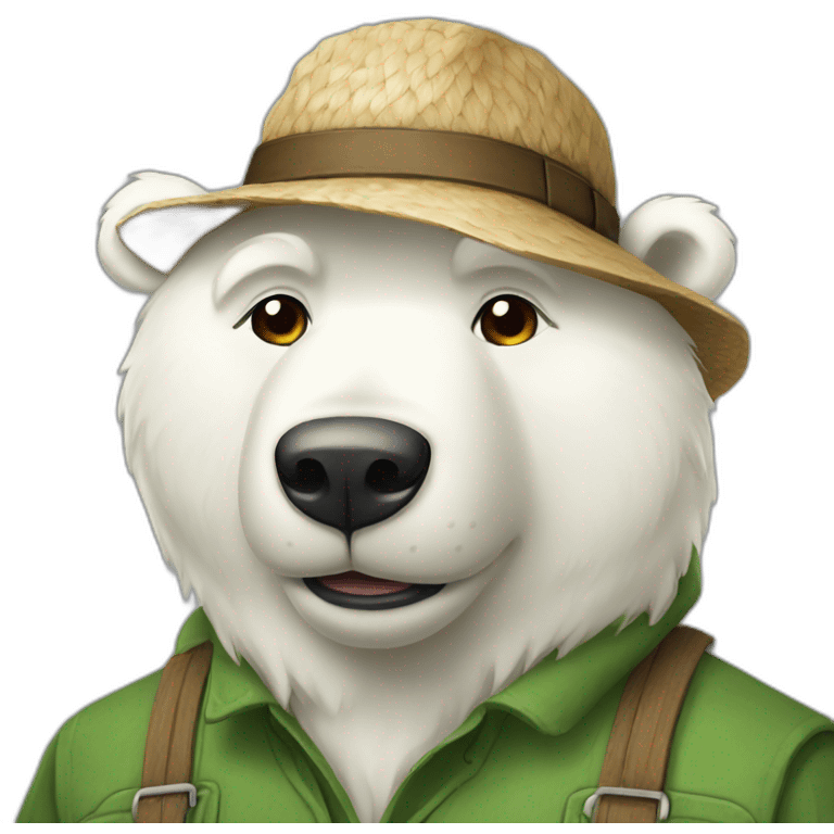 farmer polarbear emoji