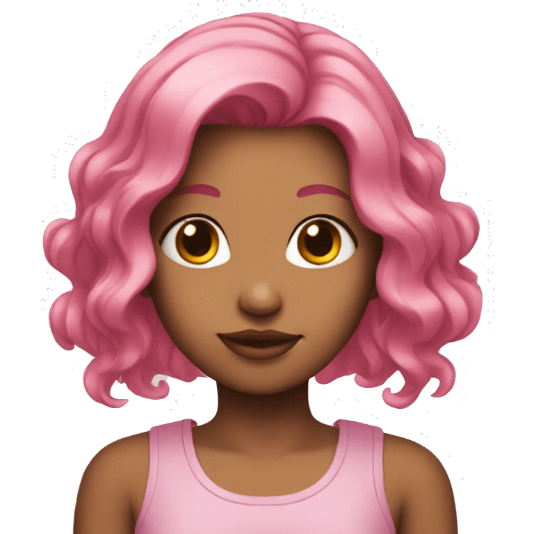 girl with pink hair emoji