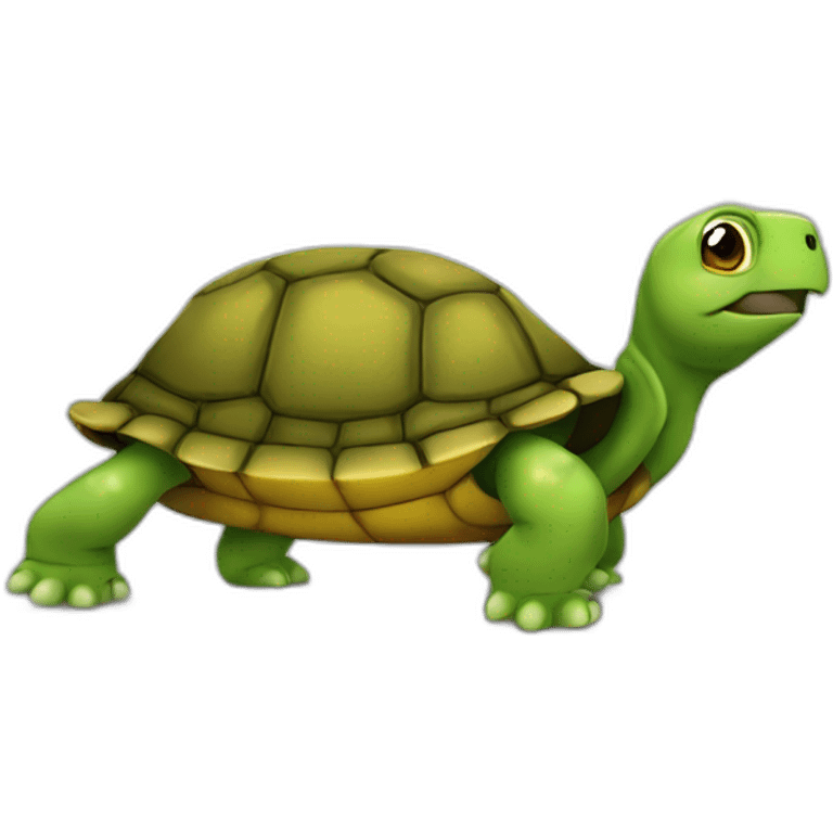 Tortue sur un cheva emoji