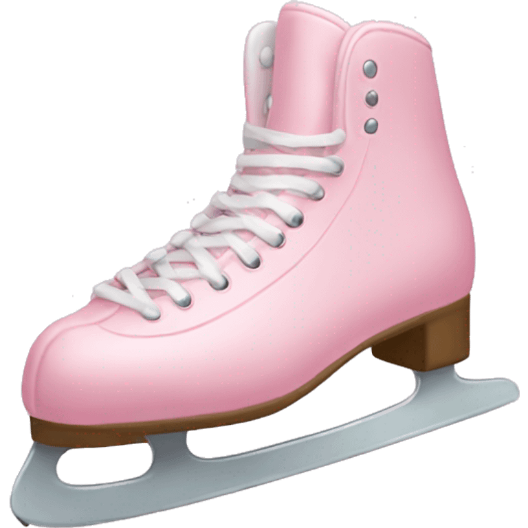 pastel pink ice skates emoji