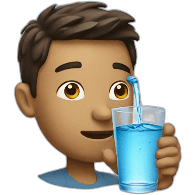 Elon drinking water  emoji