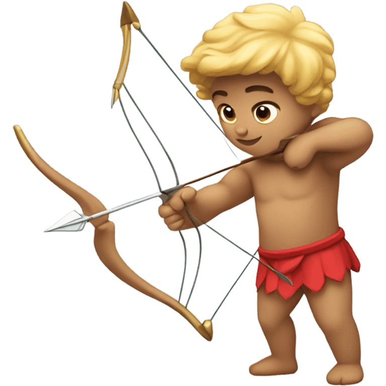 Cupid shooting an arrow emoji