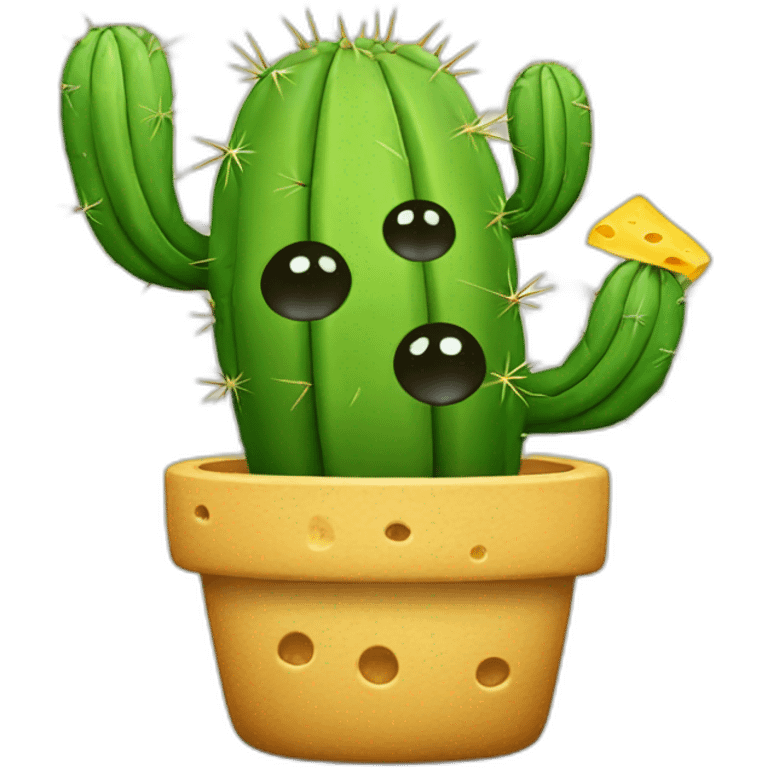 cactus with cheese emoji