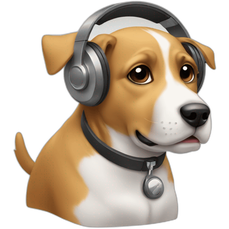 dog with headphones emoji