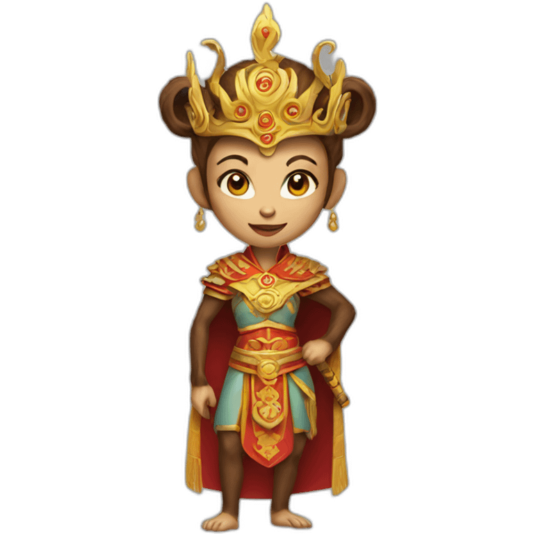 female MONKEY KING emoji