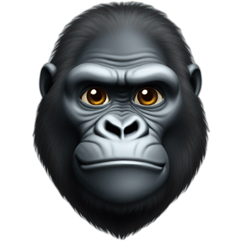 Gorilla meeting Steve Jobs emoji