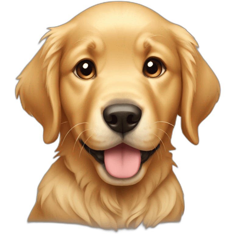 puppy golden retriever emoji