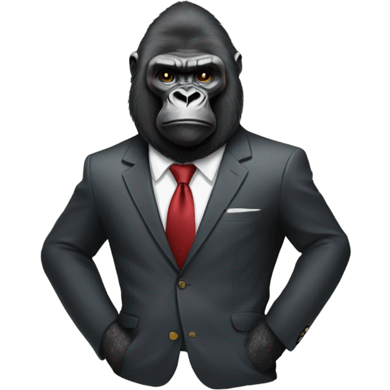 Gorilla in suit emoji