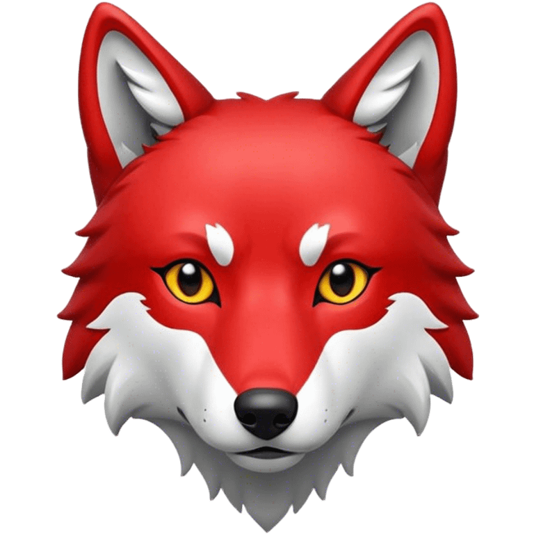 Red Peaceful Wolf emoji