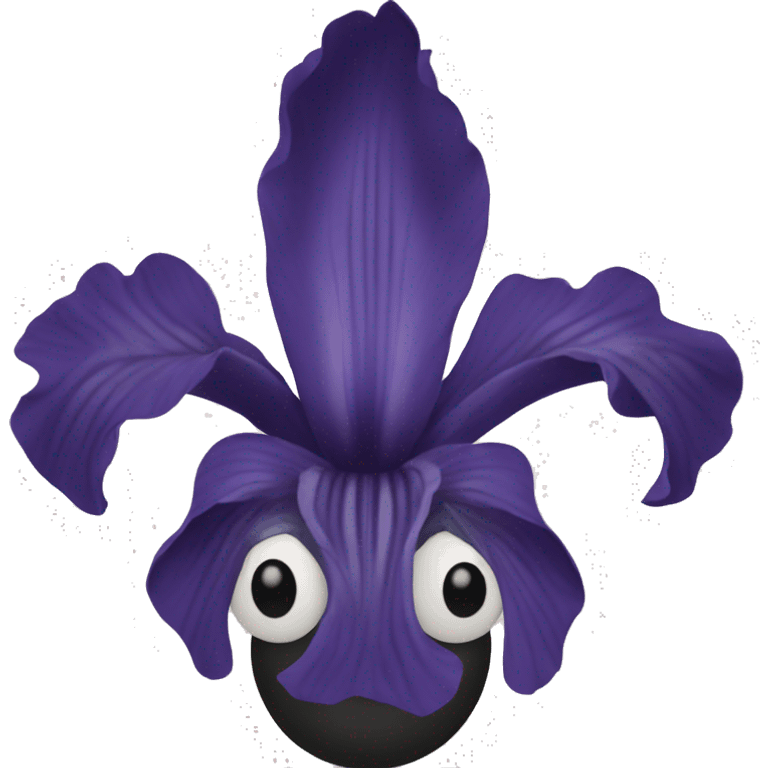 Black iris emoji