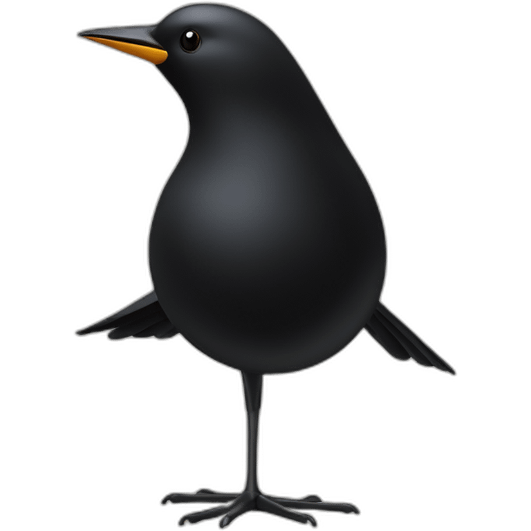 eames black bird emoji