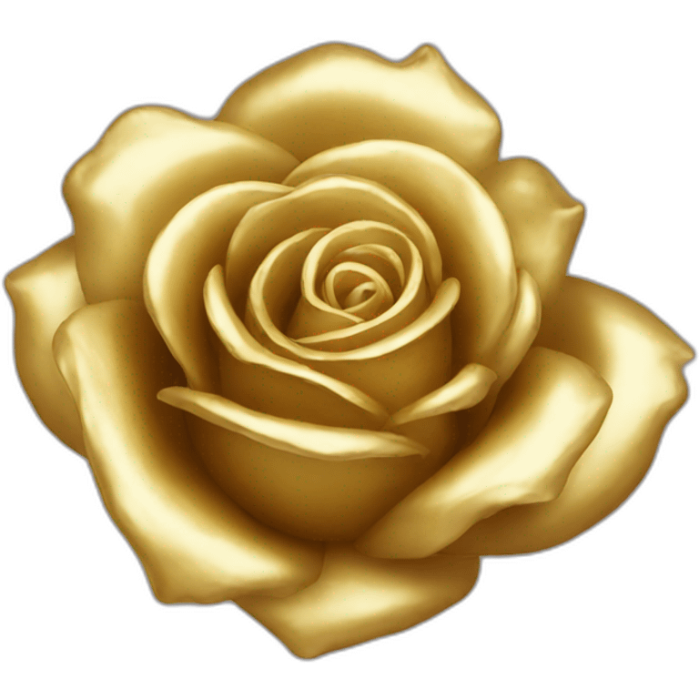 Gold rose emoji