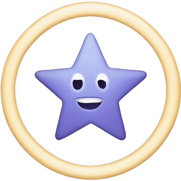 Star with a circle emoji