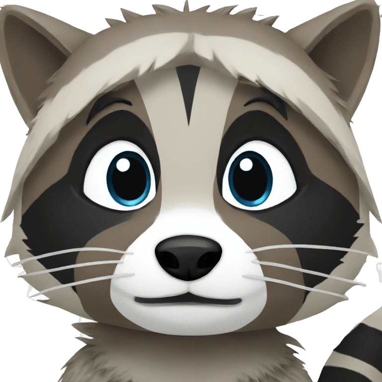 Anime raccoon emoji