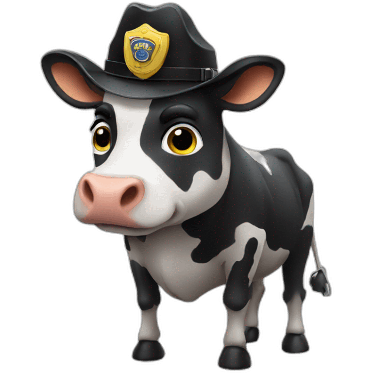 cow cop emoji