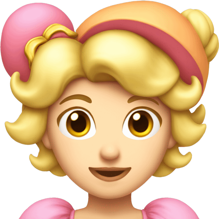 Princess peach head  emoji