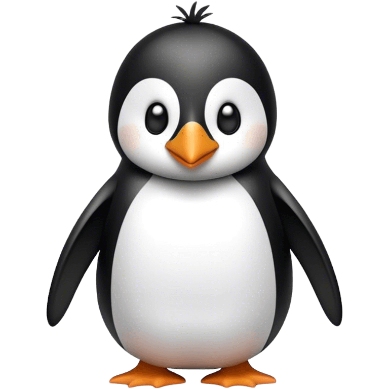 Realistic penguin emoji emoji