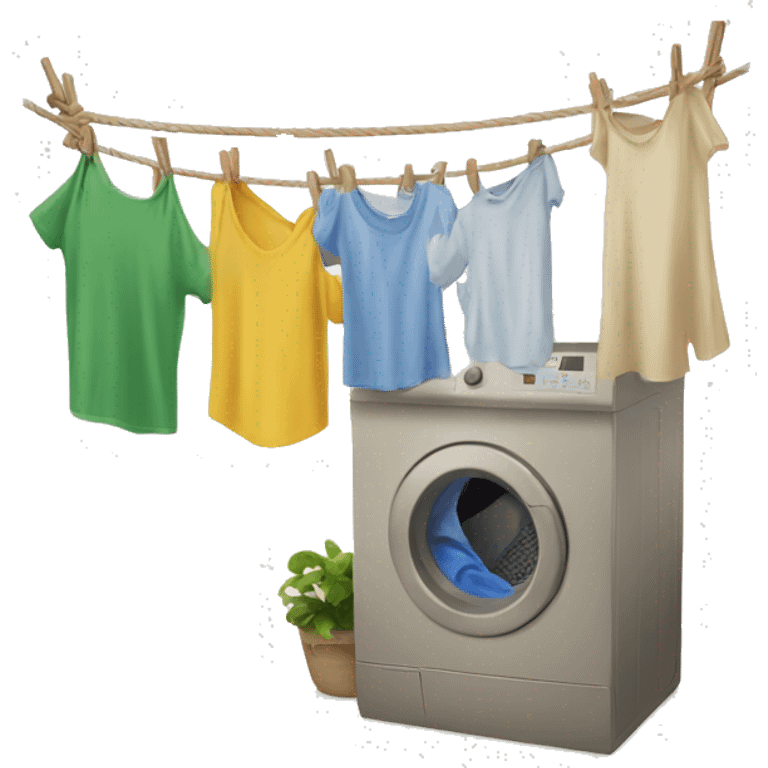 Laundry line emoji