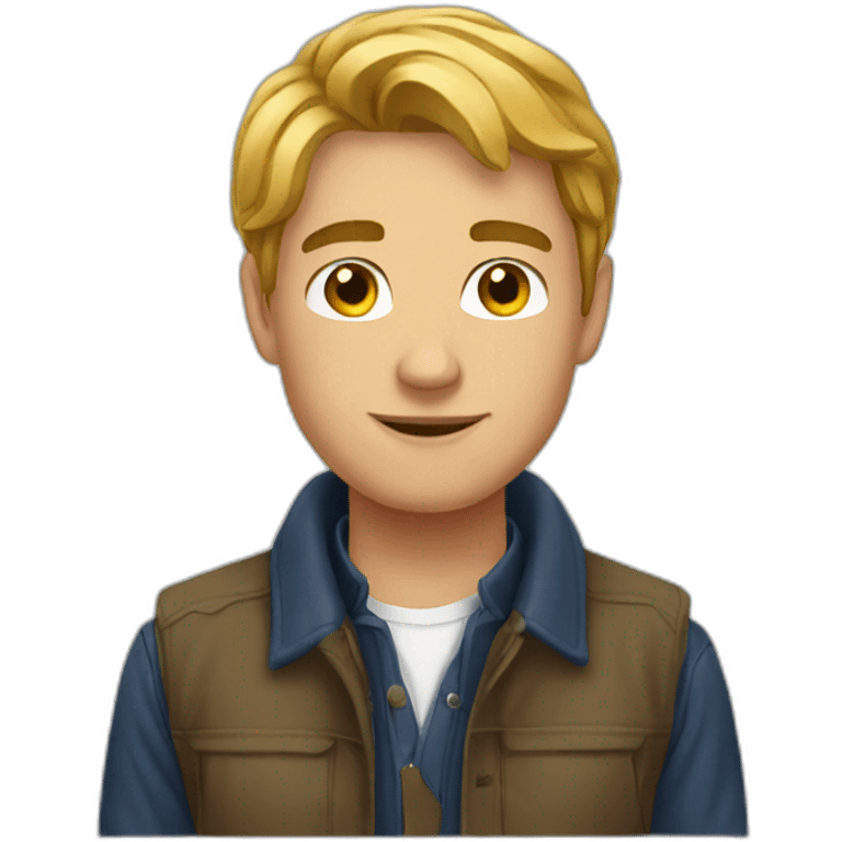 French crop young man emoji emoji