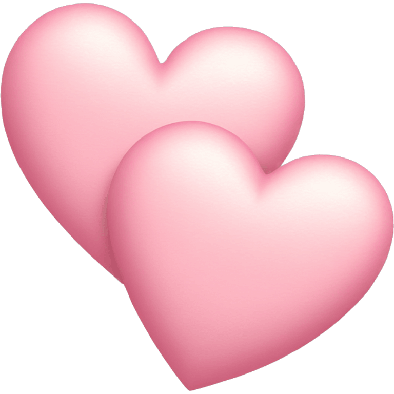 two pastel pink hearts emoji