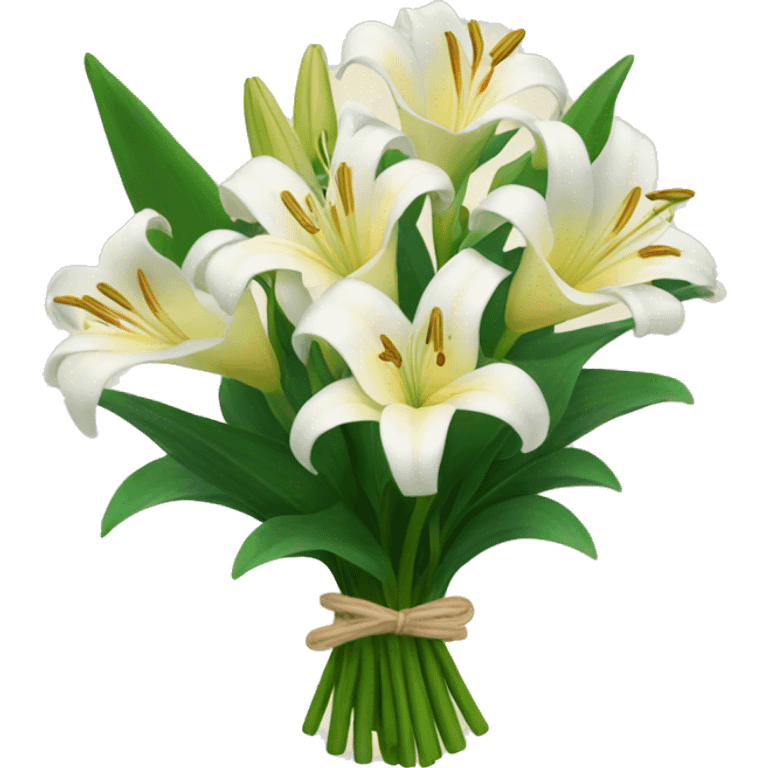 Bouquet of lillies  emoji