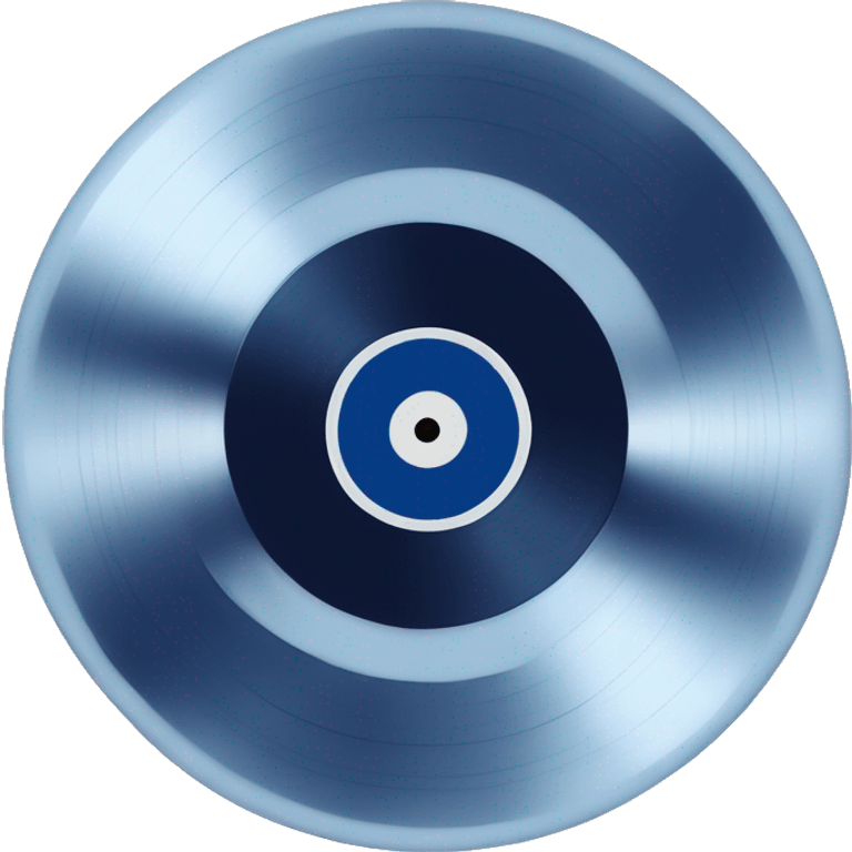 vinyl record dark blue color emoji