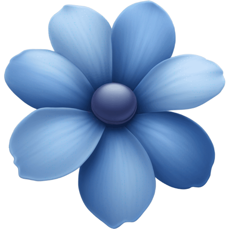 gray blue indigo flower emoji