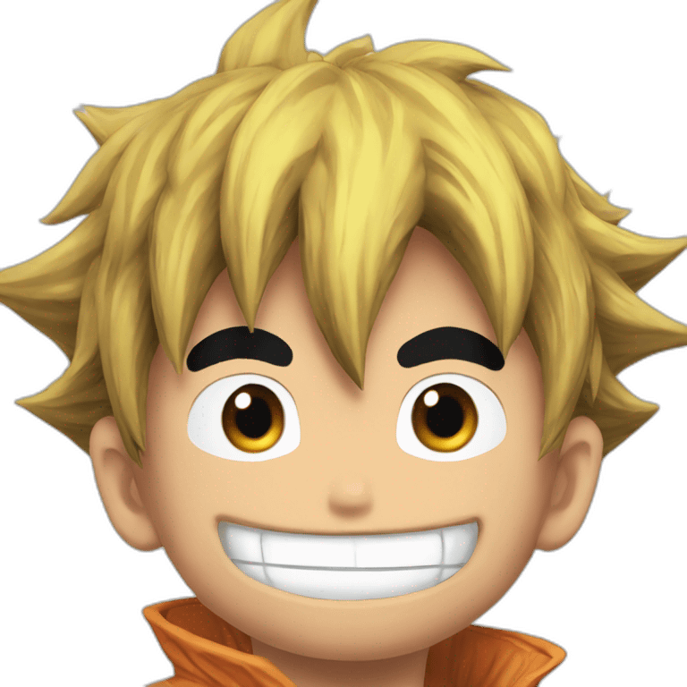 Goku mange luffy emoji