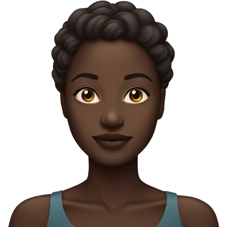 dark-skinned beauty portrait emoji