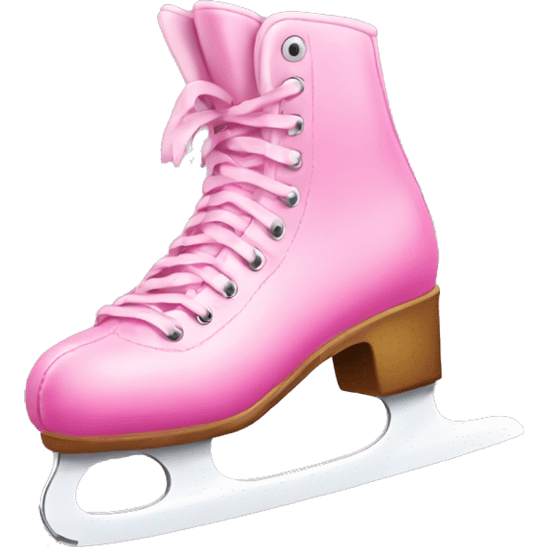 Pink ice skate emoji