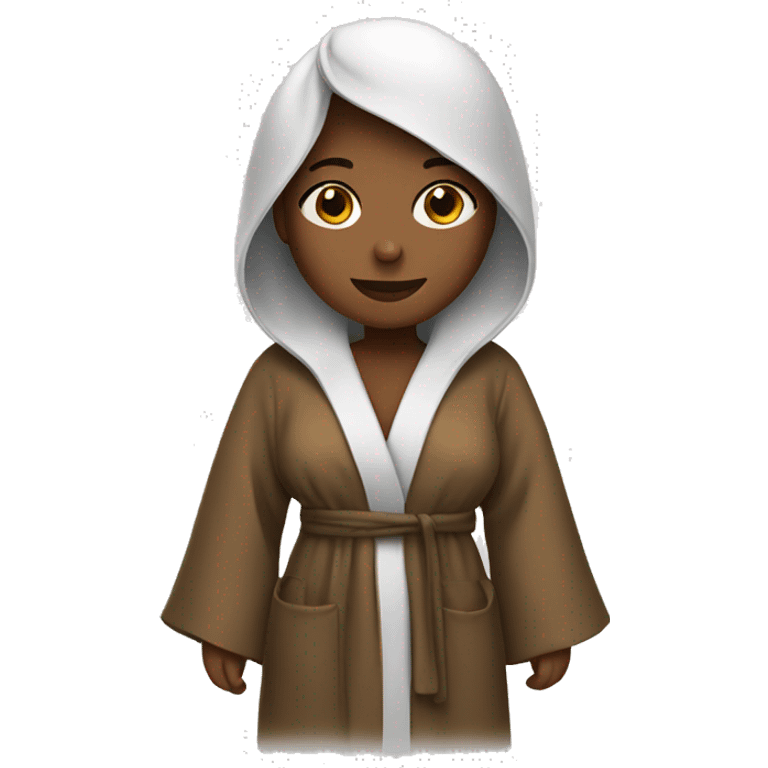 Girl wearing a robe  emoji