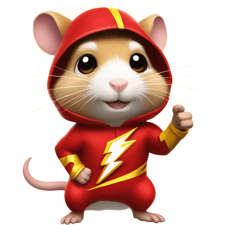 hamster The Flash shows thumbs up emoji