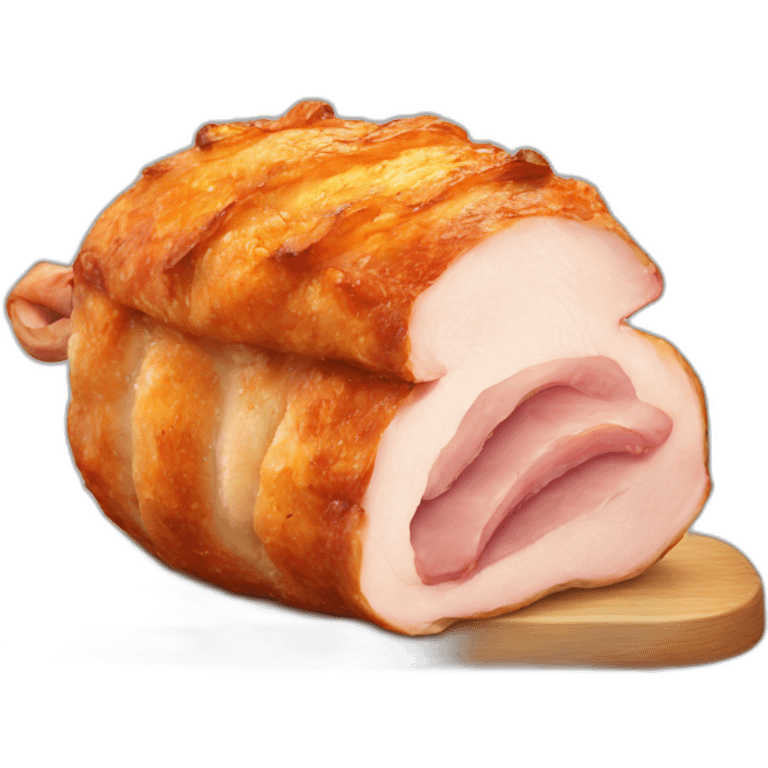 roast pork with crackling emoji