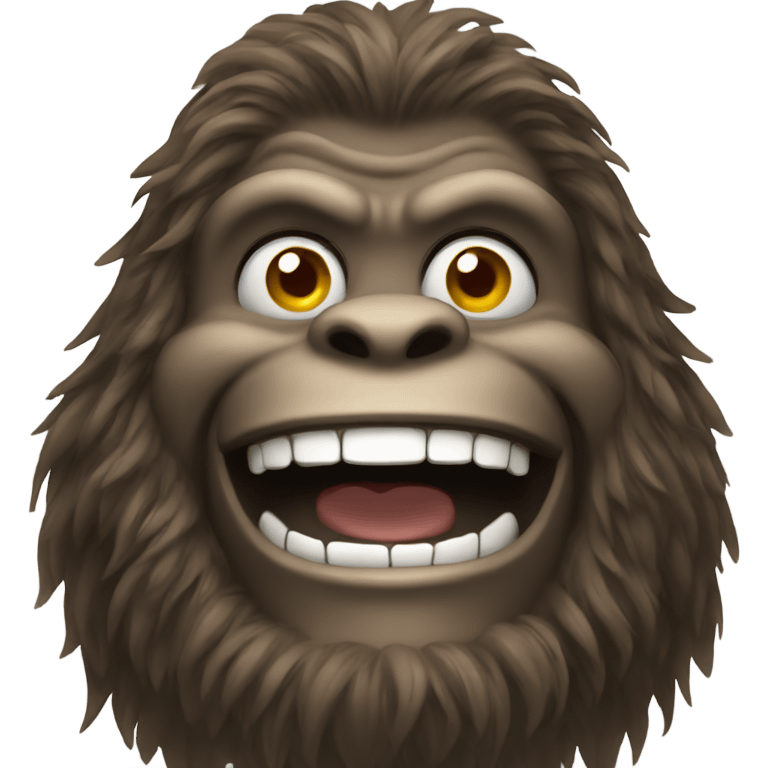 Sasquatch smiling emoji